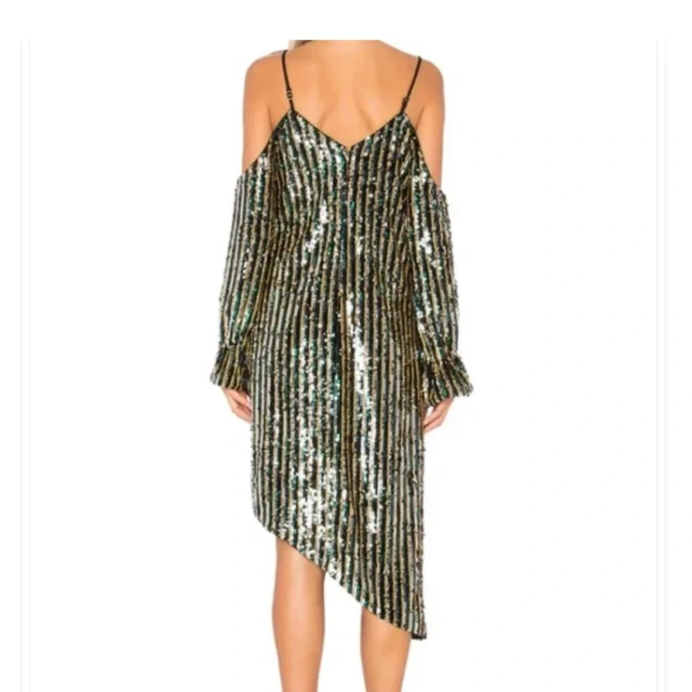 NWOT Tularosa/Revolve size small off the shoulder asymmetrical dress - Picture 2 of 4